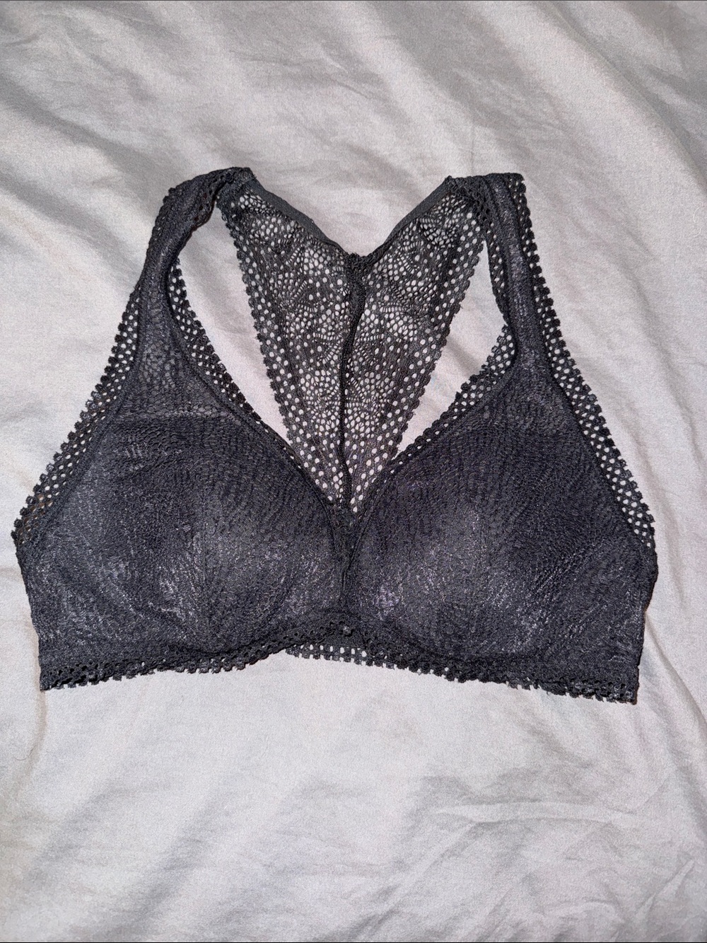 Victoria's Secret Black Lace Racerback Bralette